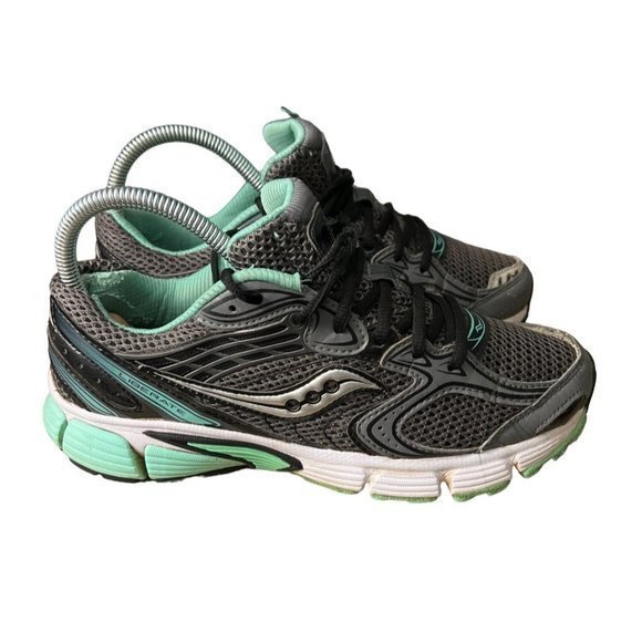 Saucony Grid Gray and Green Running Athletic Shoes Womens‎ Size 8.5 - Picture 3 of 10